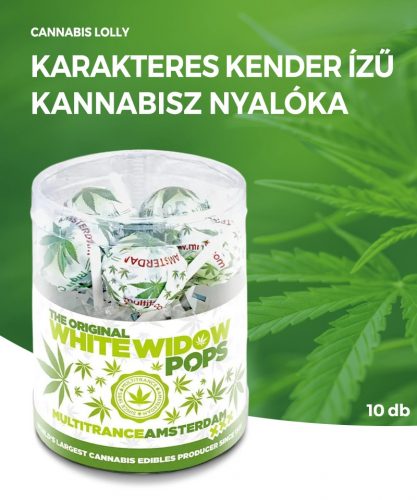 Cannabis White Widow Pops kannabisz nyalóka | 10 db