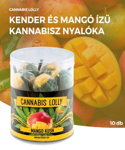 Cannabis Lolly Mango Kush kannabisz nyalóka | 10 db