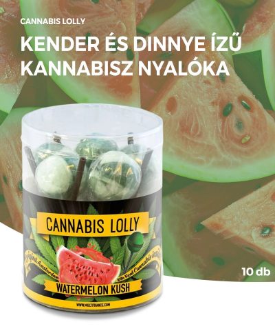 Cannabis Lolly Watermelon Kush kannabisz nyalóka | 10 db