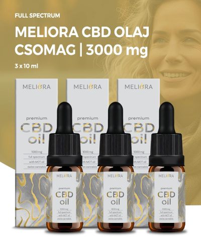 Meliora Teljes Spektrumú 10% CBD csomag | 3000 mg | 30 ml