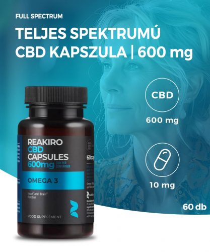 Reakiro Omega 3 CBD kapszula | 60 db | 600 mg