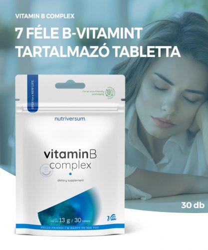 Nutriversum Vitamin B Complex tabletta | 30 db