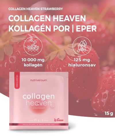 Nutriversum Collagen Heaven | Kollagén por | eper | 15 g