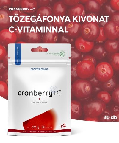 Nutriversum Cranberry + C tőzegáfonya kapszula | 30 db