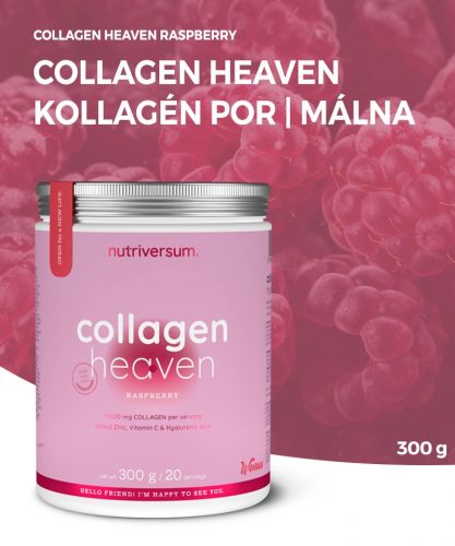 Nutriversum Collagen Heaven | Kollagén por | málna | 300 g