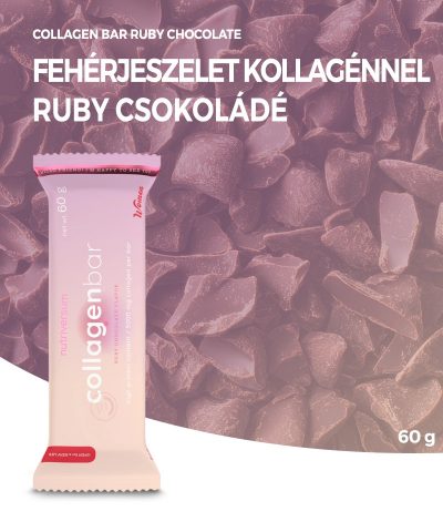   Nutriversum Collagen Bar | Fehérjeszelet kollagénnel | ruby csokoládé | 60 g