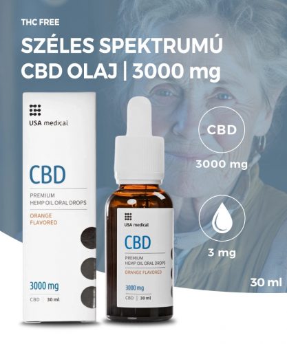 USA medical Széles Spektrumú CBD olaj | 3000 mg | 30 ml