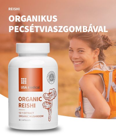   USA medical Reishi | Pecsétviaszgomba kapszula acerola kivonattal | 60 db