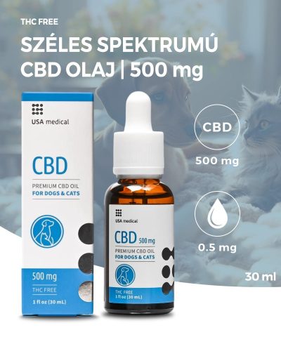   USA medical CBD olaj kutyáknak és macskáknak | 500 mg | 30 ml