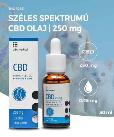   USA medical CBD olaj kutyáknak és macskáknak | 250 mg | 30 ml