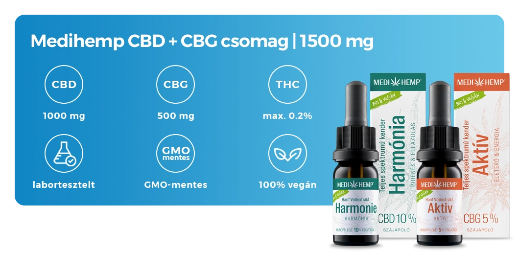 Medihemp CBD + CBG csomag | 1500 mg